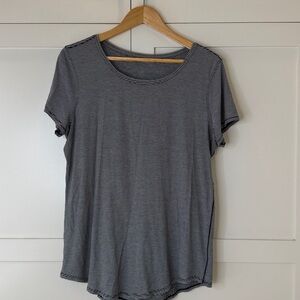 lululemon athletica Black and White Striped Top